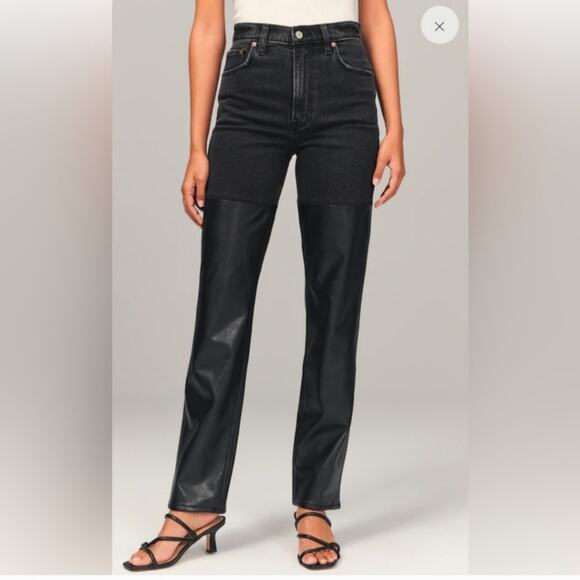 Abercrombie & Fitch Denim - Abercrombie & Fitch 90's straight ultra high rise